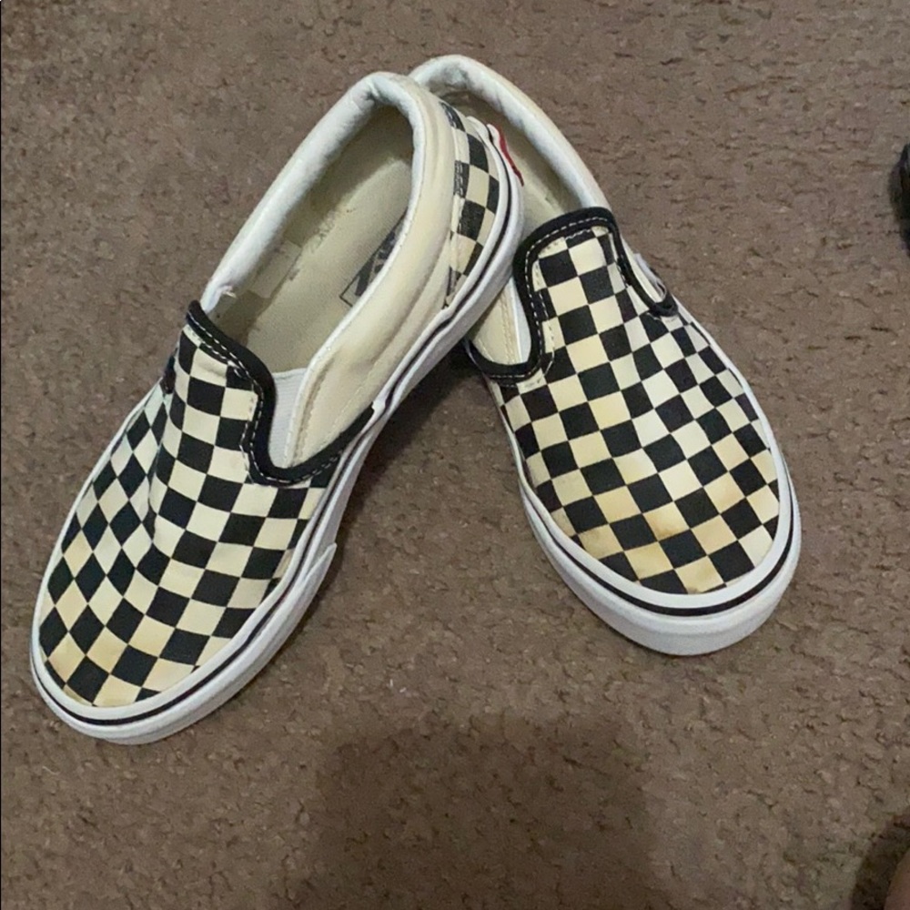 Vans slip on kids shoes